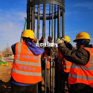 Double screw sleeve connection technology project site